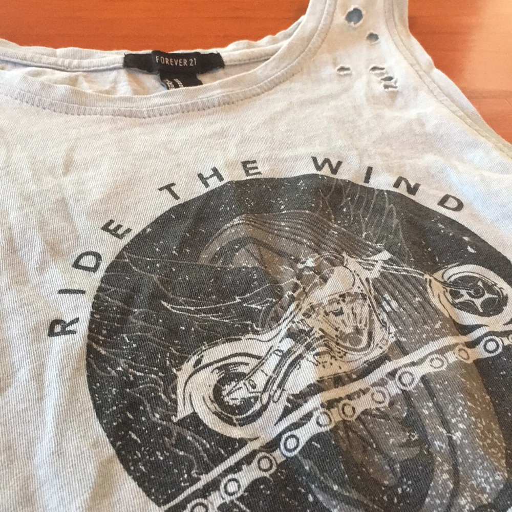 Distressed motorcycle tank